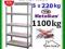 REGAŁ METALOWY 180x90x40 magazynowy 5półek x 220kg REGAŁ METALOWY 180x90x40 magazynowy 5półek x 220kg