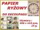 Papier ryżowy do decoupage 300x410mm różne wzory