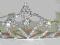 Cyrkonie diadem ślubny korona tiara z cyrkoniami