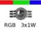 Dioda/diody LED RGB smd 3W (3x1W)
