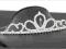 DIADEM KORONA SONIA POSREBRZANY cyrkonie