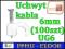 Uchwyt kabla 6mm (100szt.) UG6 BIAŁY1131