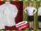 Biała galowa koszula ze stójką elegancka 152 j056