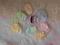 Bawełniane kolorowe łapki niedrapki dla noworodka