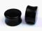 TUNEL PLUG PEŁNY CZARNY AKRYLOWY 16-18-20 mm