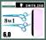 Degażówki6,0+Nożyczki Fryzjerskie Smith Chu +Etui