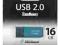 TOSHIBA FLASHDRIVE 16GB USB 2.0 HAYABUSA AQUA