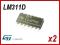 LM311D STM Komparator SO8 [2szt] #T09-09