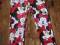 Welurowe legginsy H&amp;M Myszka Minnie 7-8l NOWE