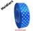 WYPRZEDAŻ WSTĄŻKA ATŁASOWA KROPKI 25mm NIEBIESKA /