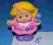 Little People LP figurka dziewczynka blond nr 8