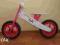 Rowerek biegowy różowy Tobi Toys drewniany wyprz