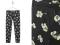 12412 ZARA GIRLS__LEGGINSY KWIATY GRAFIT__13-14LAT