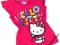 Cudny T-shirt z Hello Kitty- brokat*98