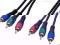 Kabel 3xRCA/3xRCA 1m Component video RGB 1