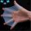 Silikonowe nakładki na dłonie do pływania