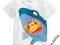 H&amp;M T-shirt krab - NOWY- 110/116