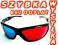 SOLIDNE OKULARY 3D RED-CYJAN NOWY MODEL WYPRZEDAŻ