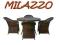 ZESTAW OGRODOWY NA TARAS MILAZZO RATTAN SUPER!