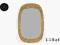 DESIGN: LUSTRO w wiklinowej ramie. Lata 60 / 70 te