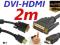 Przewód kabel adapter DVI HDMI 2m GOLD PC TV LCD