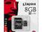KINGSTON microSDHC 8GB class 4 + adapter