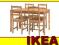 IKEA stół +4 krzesła JOKKMOKK meble kuchenne lite
