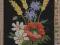 Kanwa haft krzyżykowy 20x25 bukiet kwiatów