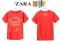 ZARA BOYS T-SHIRT CZERWONY NADRUK CHŁOPIEC 4-5 LAT