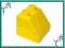 Nowe LEGO DUPLO - klocek DASZEK mały SKOS żółty