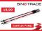 Kijki Trekkingowe Czerwone Nordic Walking PARA