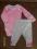 Rózowe body NOWE + leginsy
