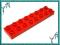Nowe LEGO DUPLO - klocek PŁYTKA 2x8 czerwona