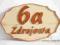 Tablica adres napis szyld nr domu 30x30 drewno 3D