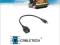 KABEL GNIAZDO USB -&gt; WTYK MINI USB OTG  20CM