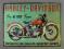 Motocykl Harley Dawidson 61 OHV metalowy plakat