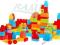 KOLOROWE KLOCKI KONSTRUKCYJNE MEGA BLOCKS 90SZT