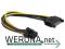 KABEL SATAzasilający(M)-&gt;PCI EXPRESS 6-PIN 21CM