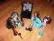 Monster High kawiarnia, 13 życzeń 4 lalki OKAZJA