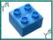 Nowe LEGO DUPLO - klocek 2x2 błękitny