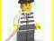Lego Ludziki Ludzik Więzień z zarostem NOWY CTY200