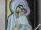 Matka Boża MADONNA IKONA AUTORSKA Ślub chrzest