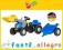 ROLLY TOYS TRAKTOR Z ŁYŻKĄ I PRZYCZEPĄ NEW HOLLAND