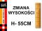 << ZMIANA WYSOKOŚCI H - 55 cm >> MP