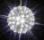 Kula Ogromna lampki choinkowe 3kolory LED kwiatki