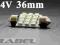 24V Rurka 36mm 12 led SMD C5W C10W + GRATIS !!! FV