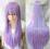 80CM PERUKA FIOLET LILA COSPLAY ANIME