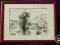 Unikatowy Pejzaż Rękodzieło Tusz Ada Rakoczy