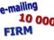 Mailing 10 000 kont firmowych FV