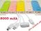 BEZPRZEWODAWA ŁADOWARKA POWER BANK 8000mAh LATARKA